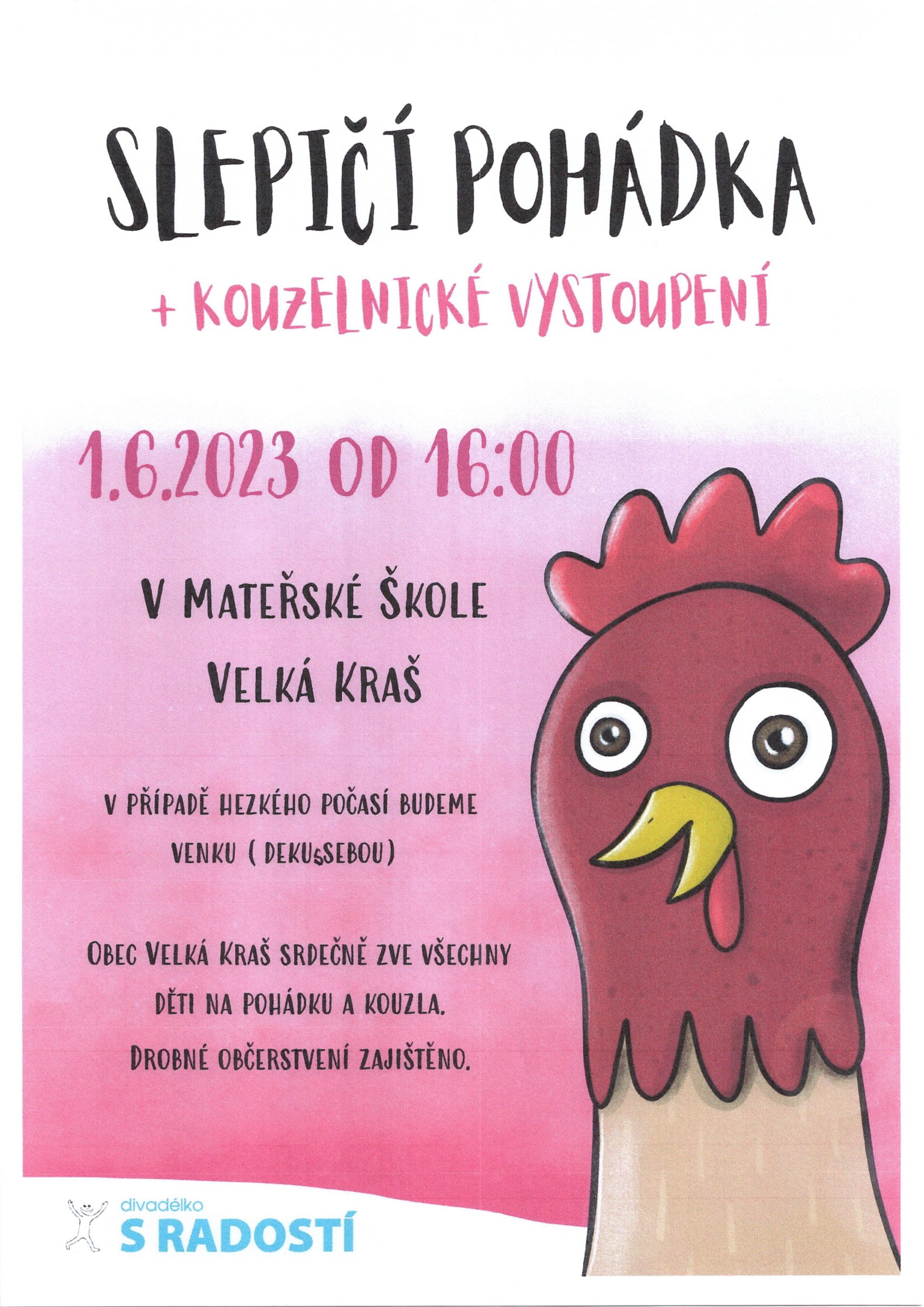 1. června mezinárodní den dětí s pohádkou