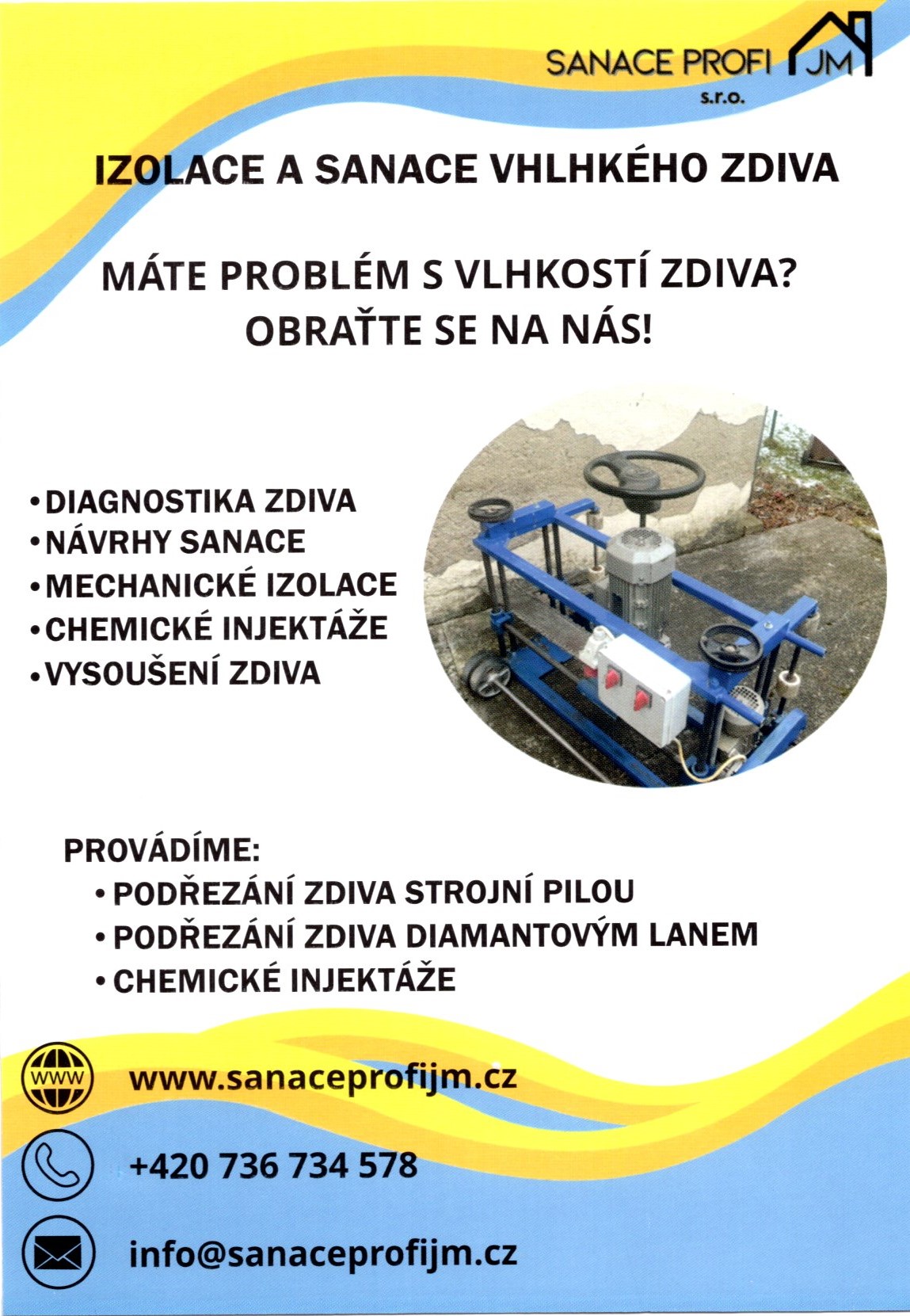 izolace a sanace vlhkého zdiva
