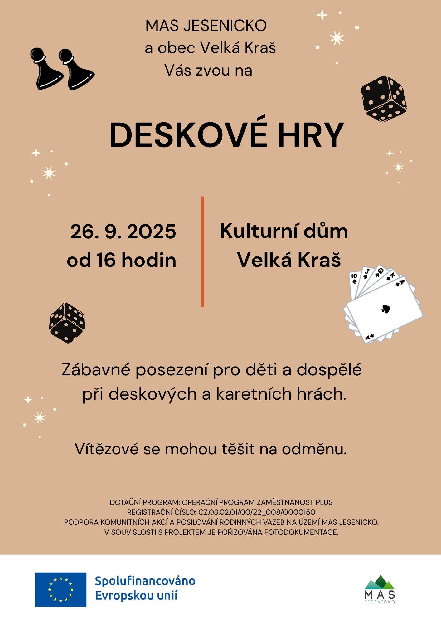 Deskové hry 26.9.2025 od 16 hod.
